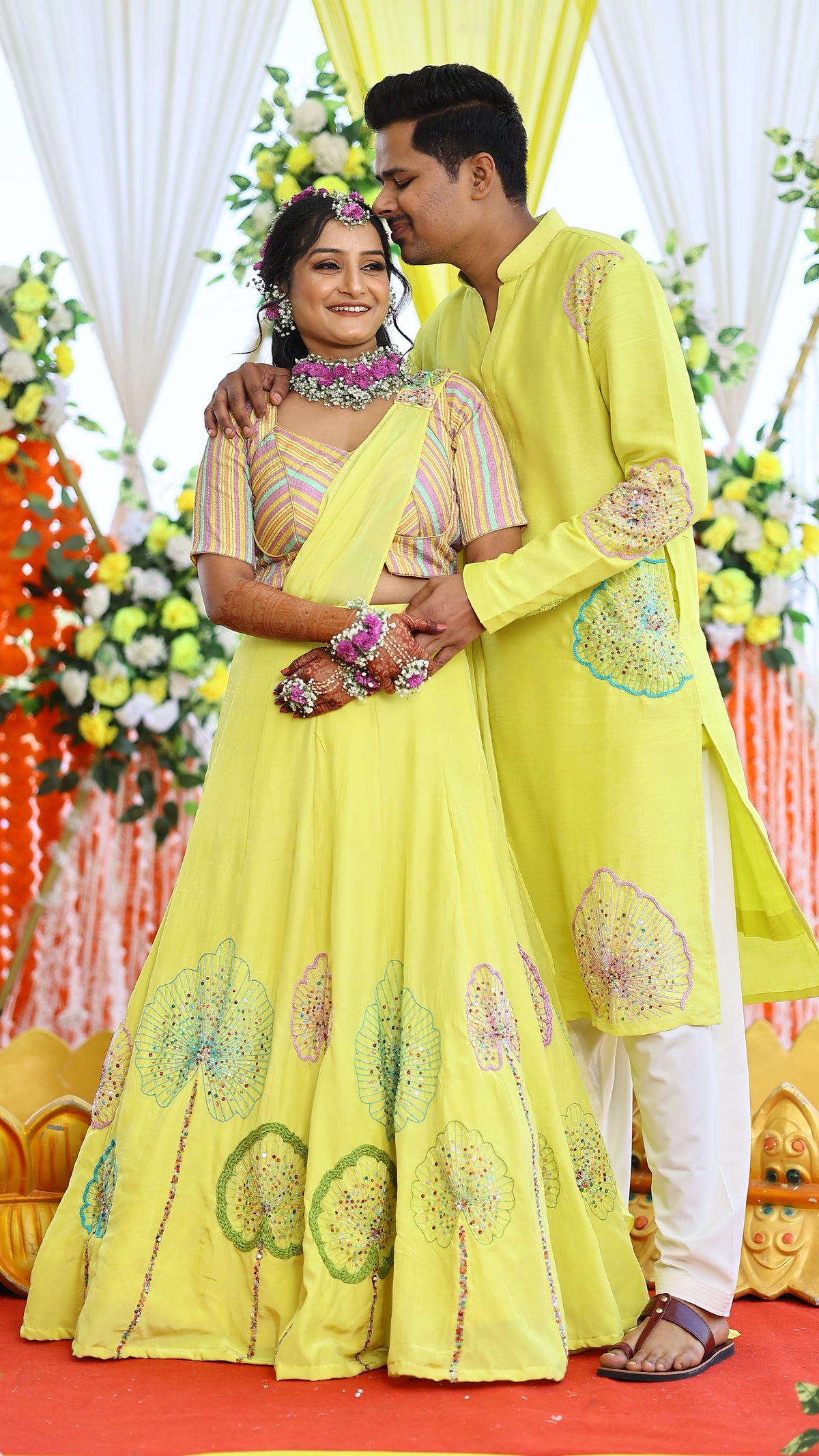 Dhruvi's Haldi Lehenga