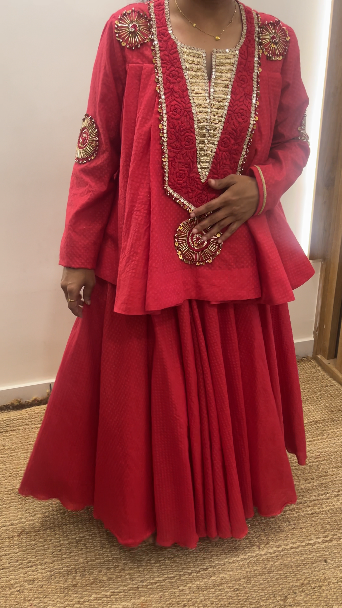 Binal's Red Indowestern
