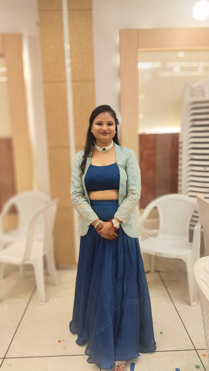 Nimisha's Jacket style Lehenga