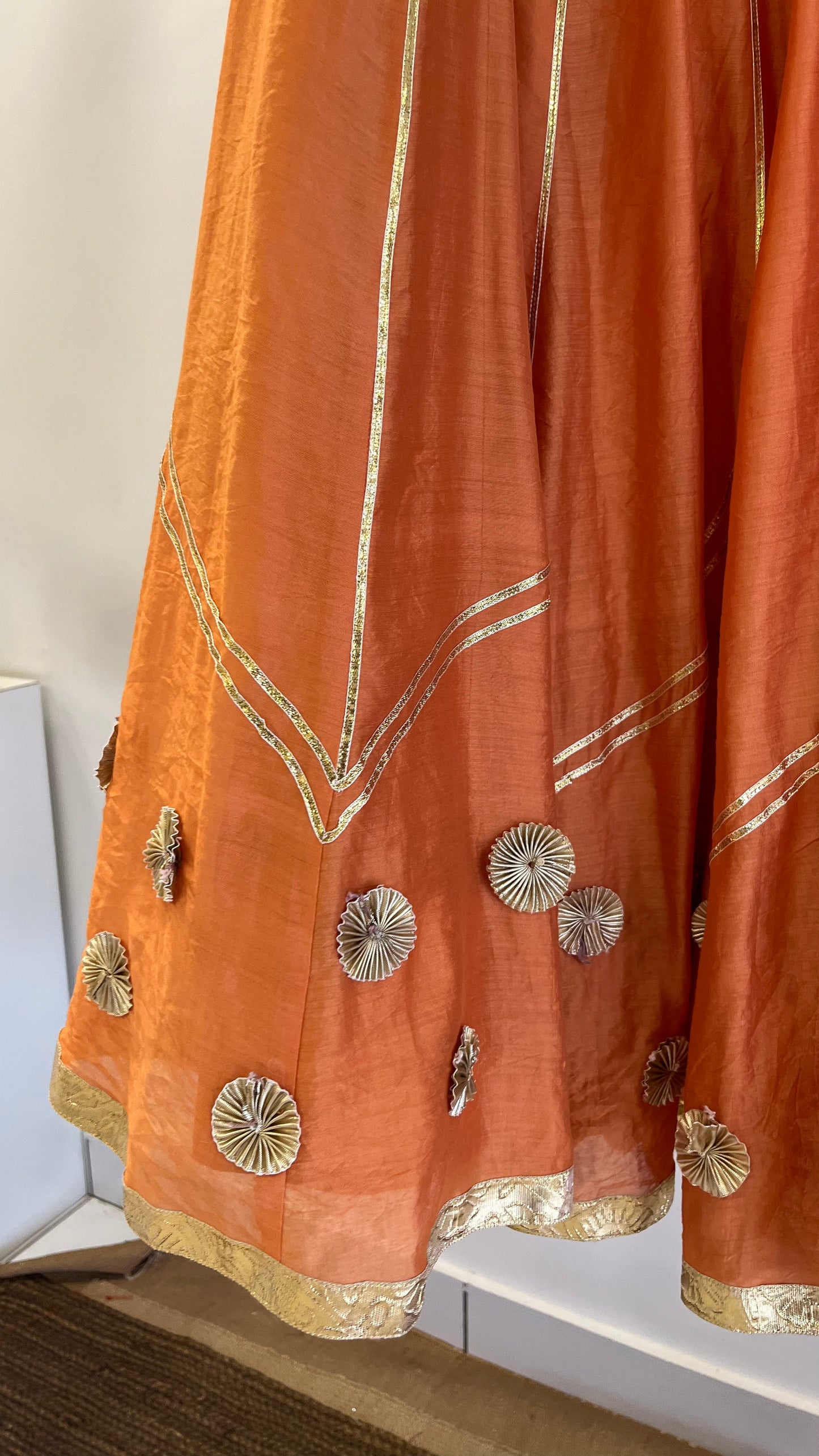 Orange Gota Lehenga