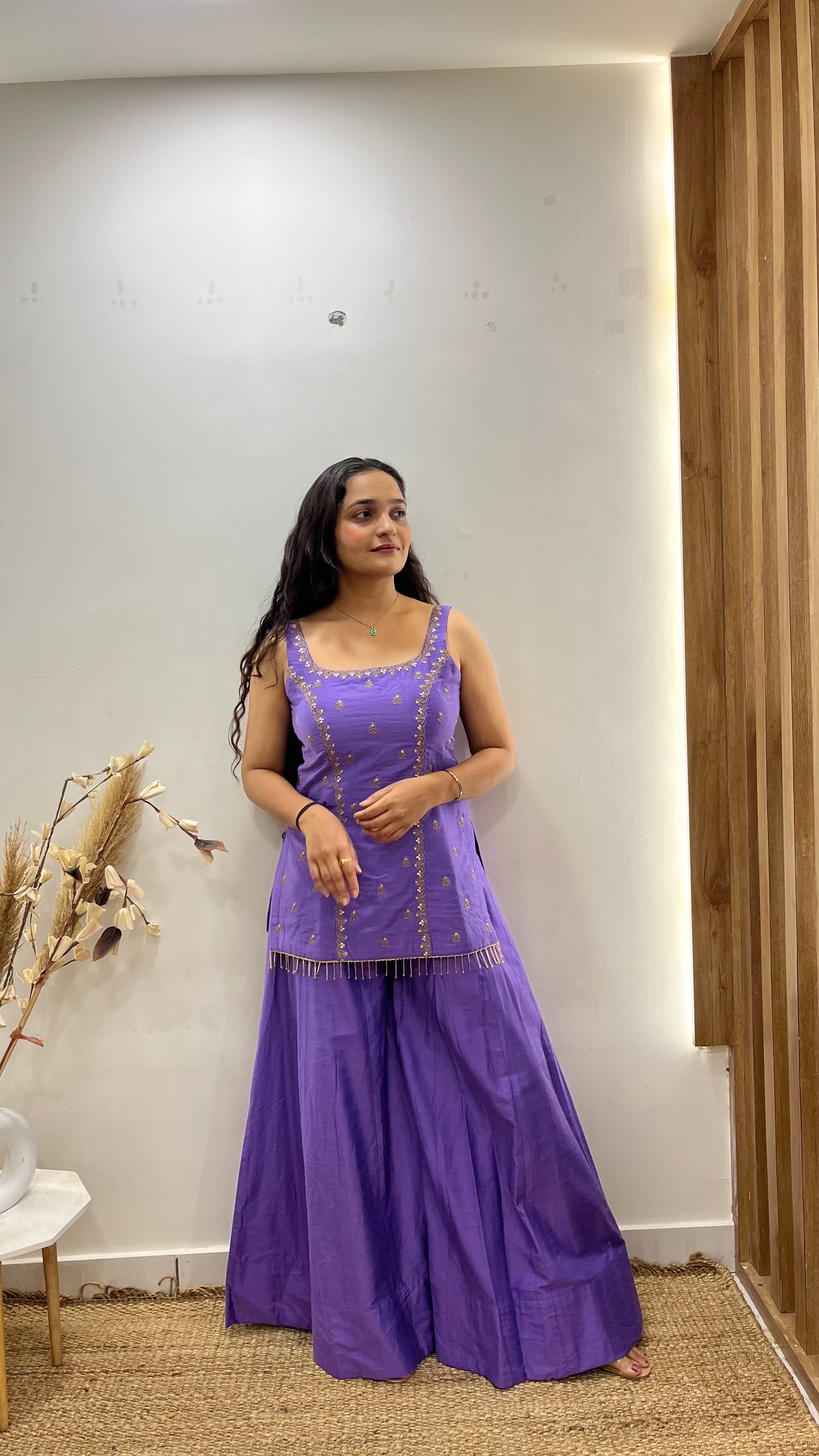 Lilac Sharara Set
