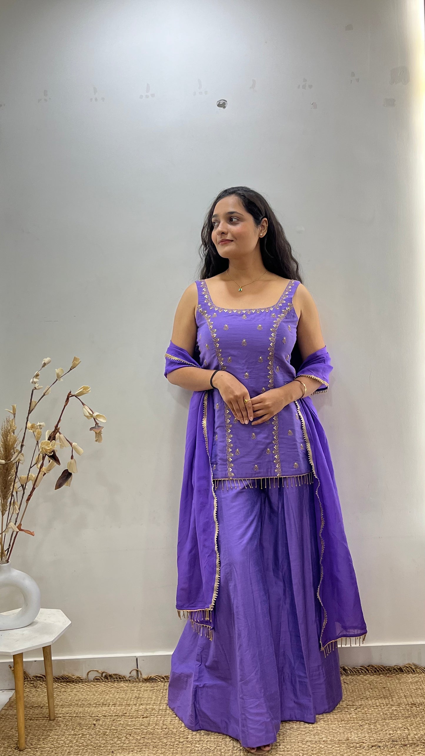 Lilac Sharara Set