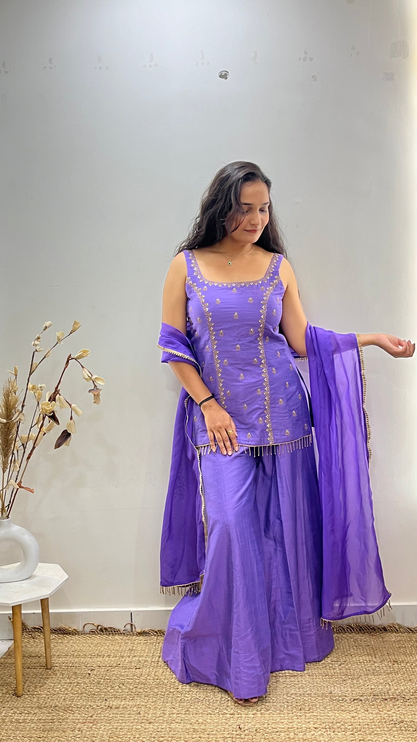 Lilac Sharara Set