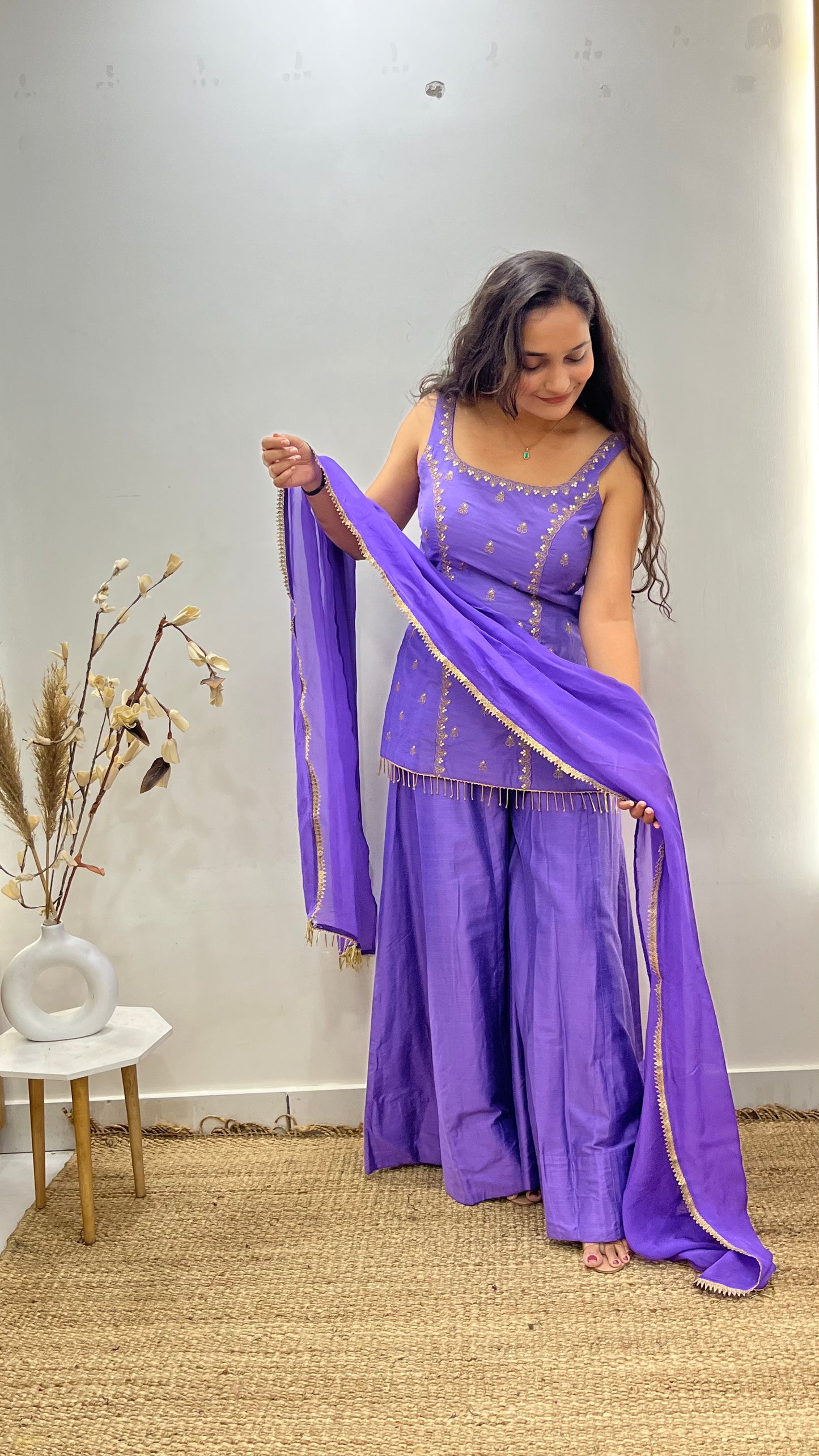 Lilac Sharara Set