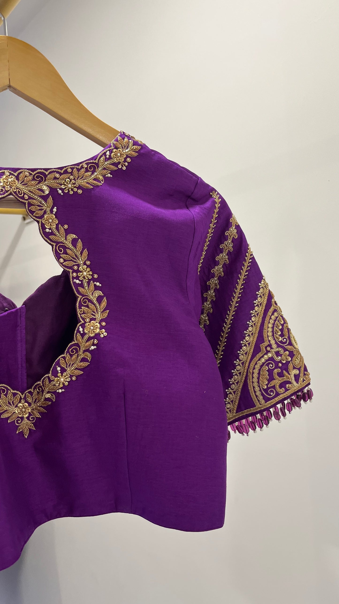 Purple designer Blouse