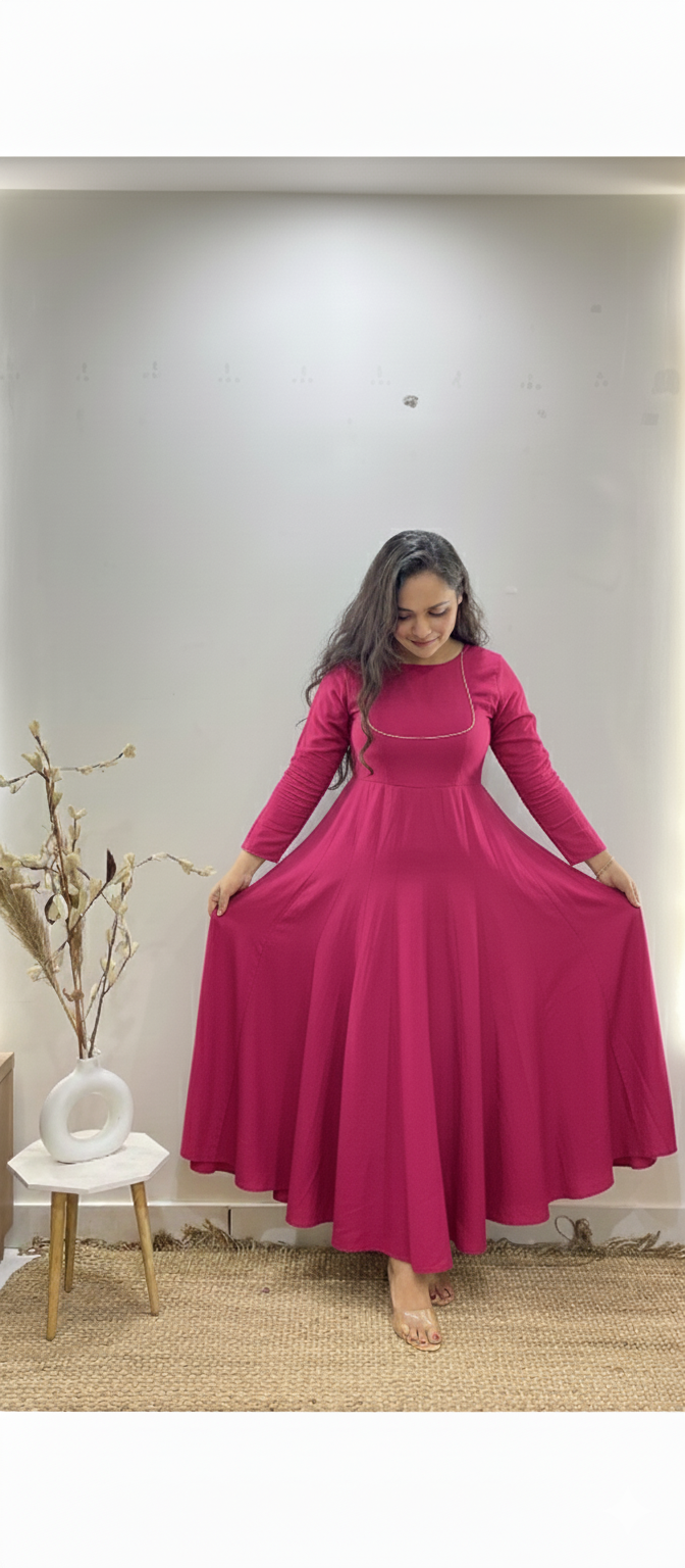 Red Anarkali