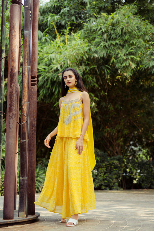 Peeli Peethi Sharara Suit Set