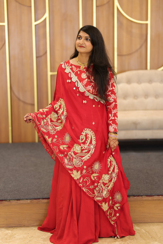 Vishakha's Cape Style Lehenga