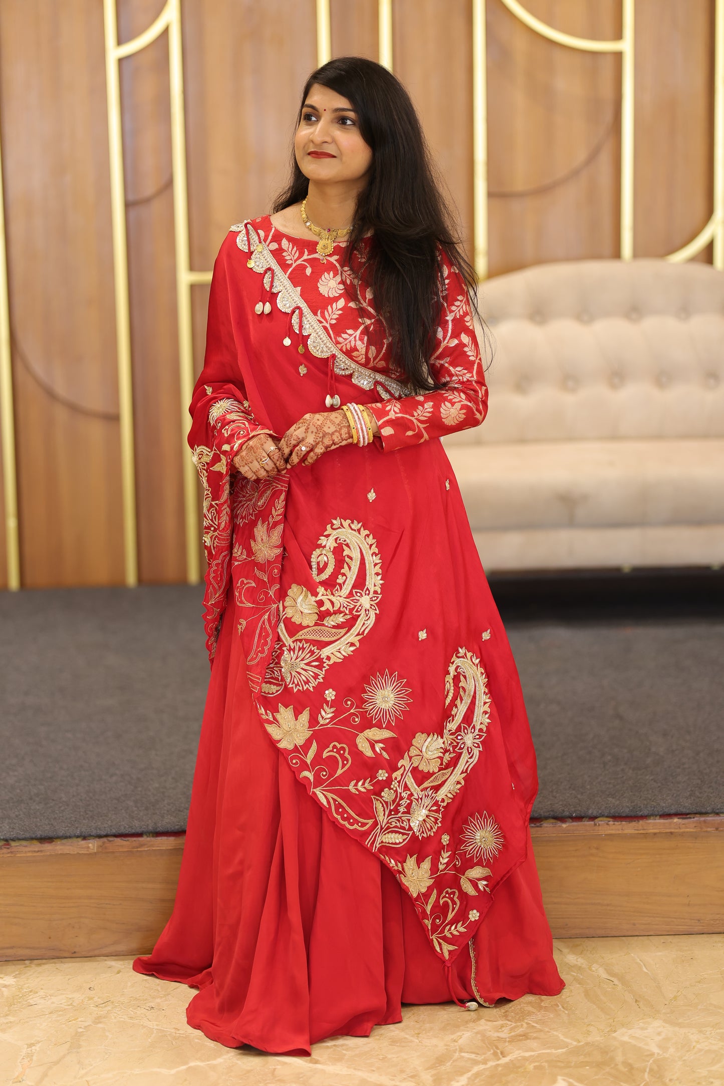 Vishakha's Cape Style Lehenga