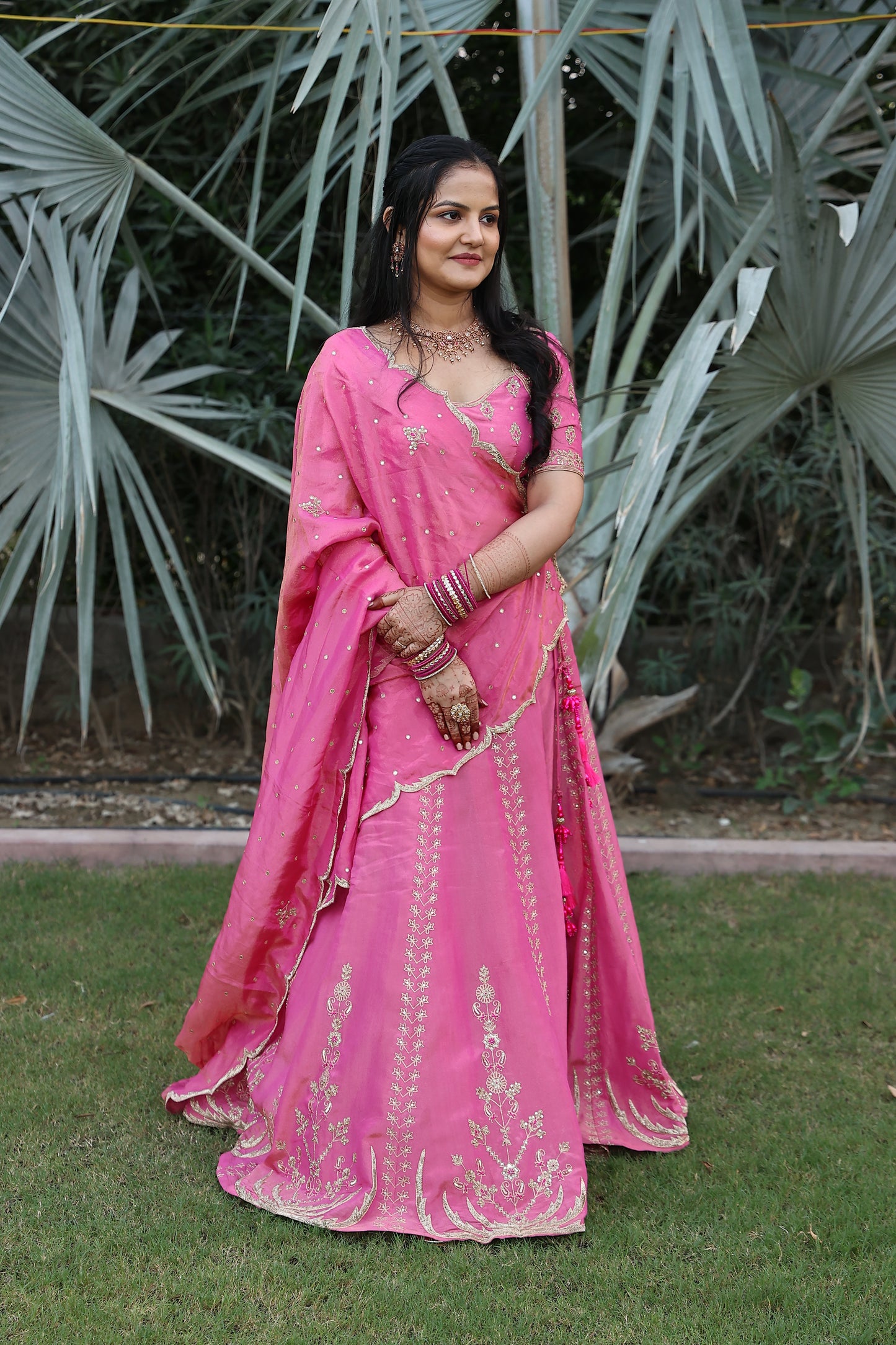 Palak's Lehenga in her sister's wedding