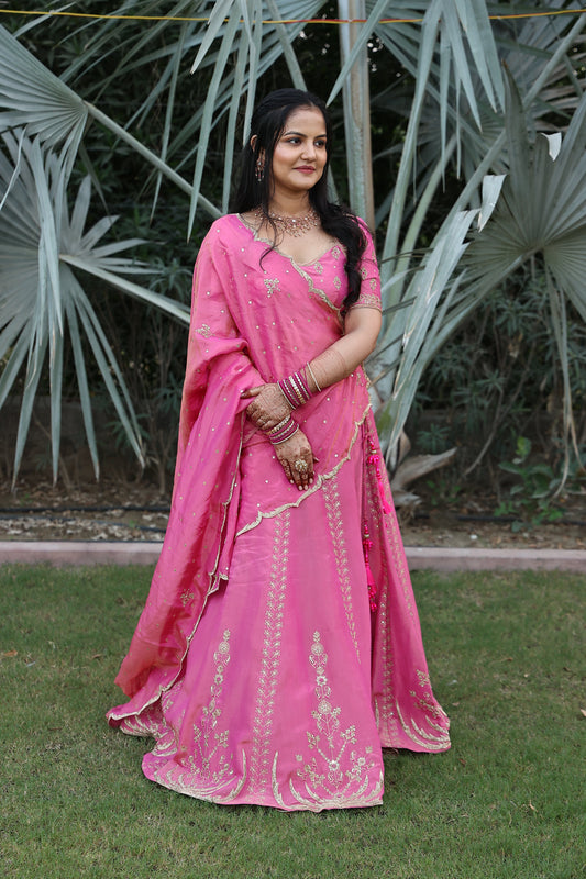 Palak's Lehenga in her sister's wedding