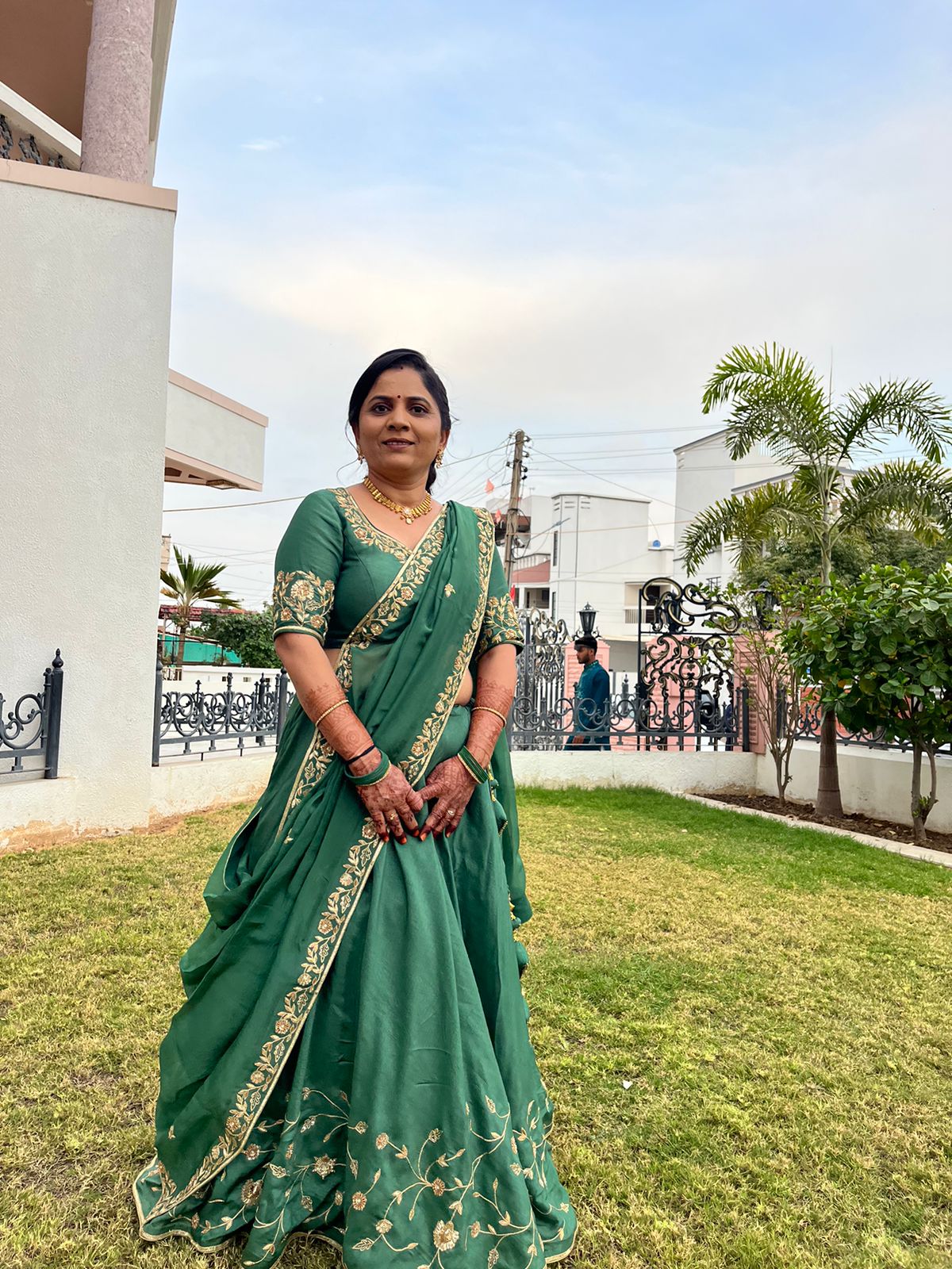 Green Lehenga