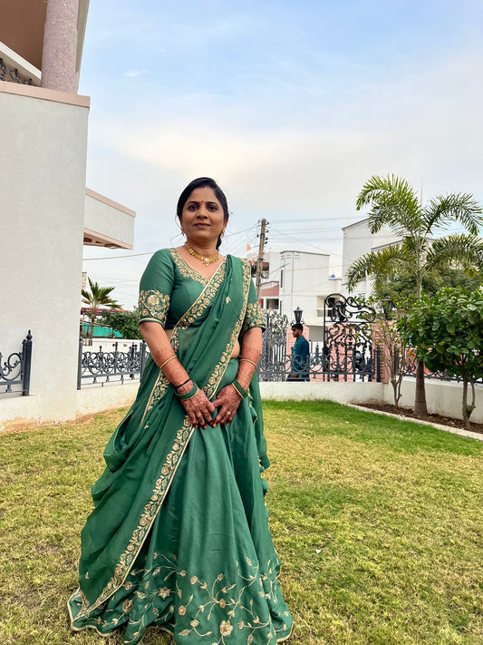 Green Lehenga