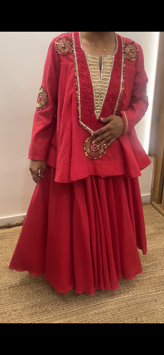 Binal's Red Indowestern