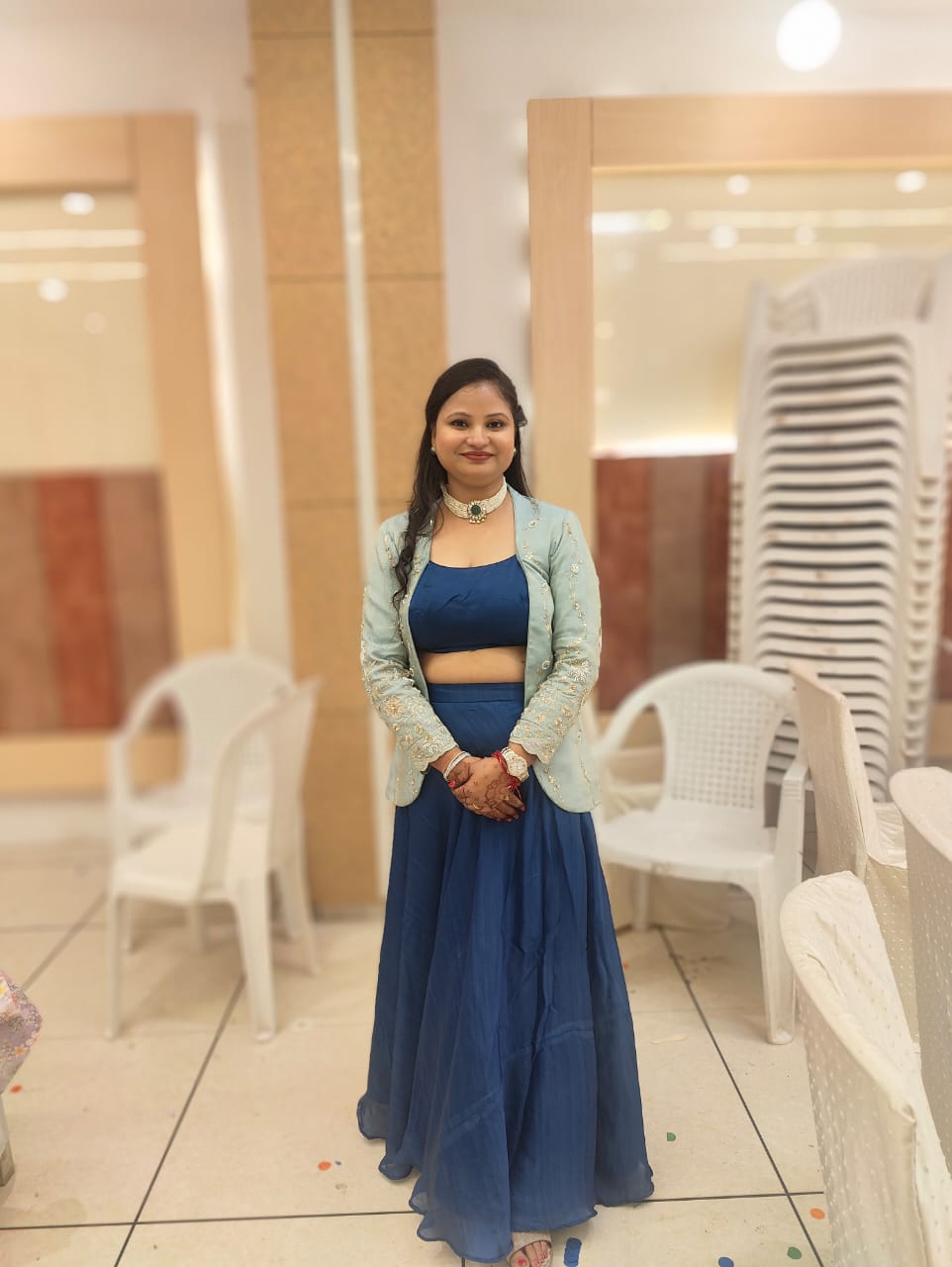 Nimisha's Jacket style Lehenga