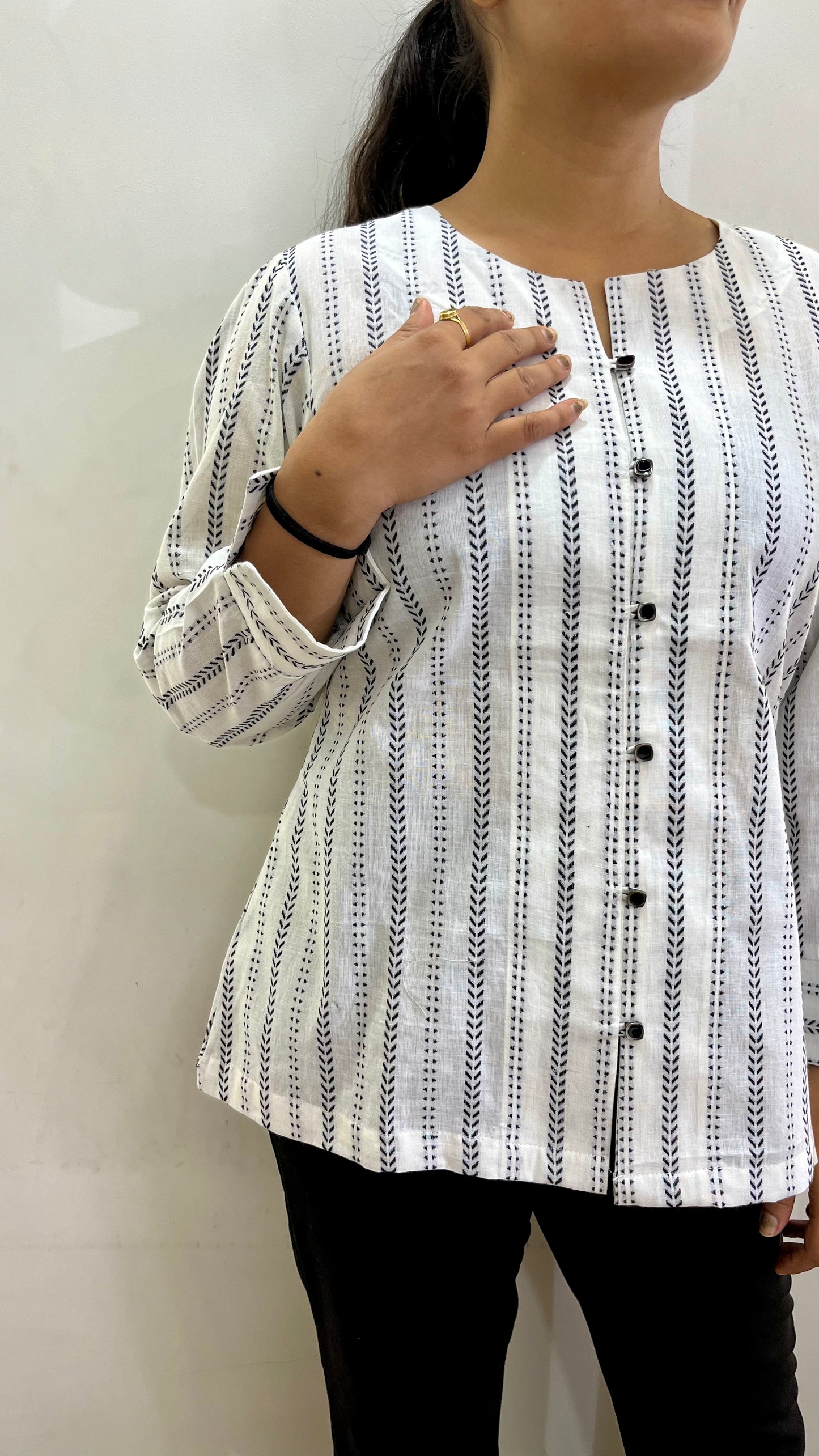 White Linen Office Shirt