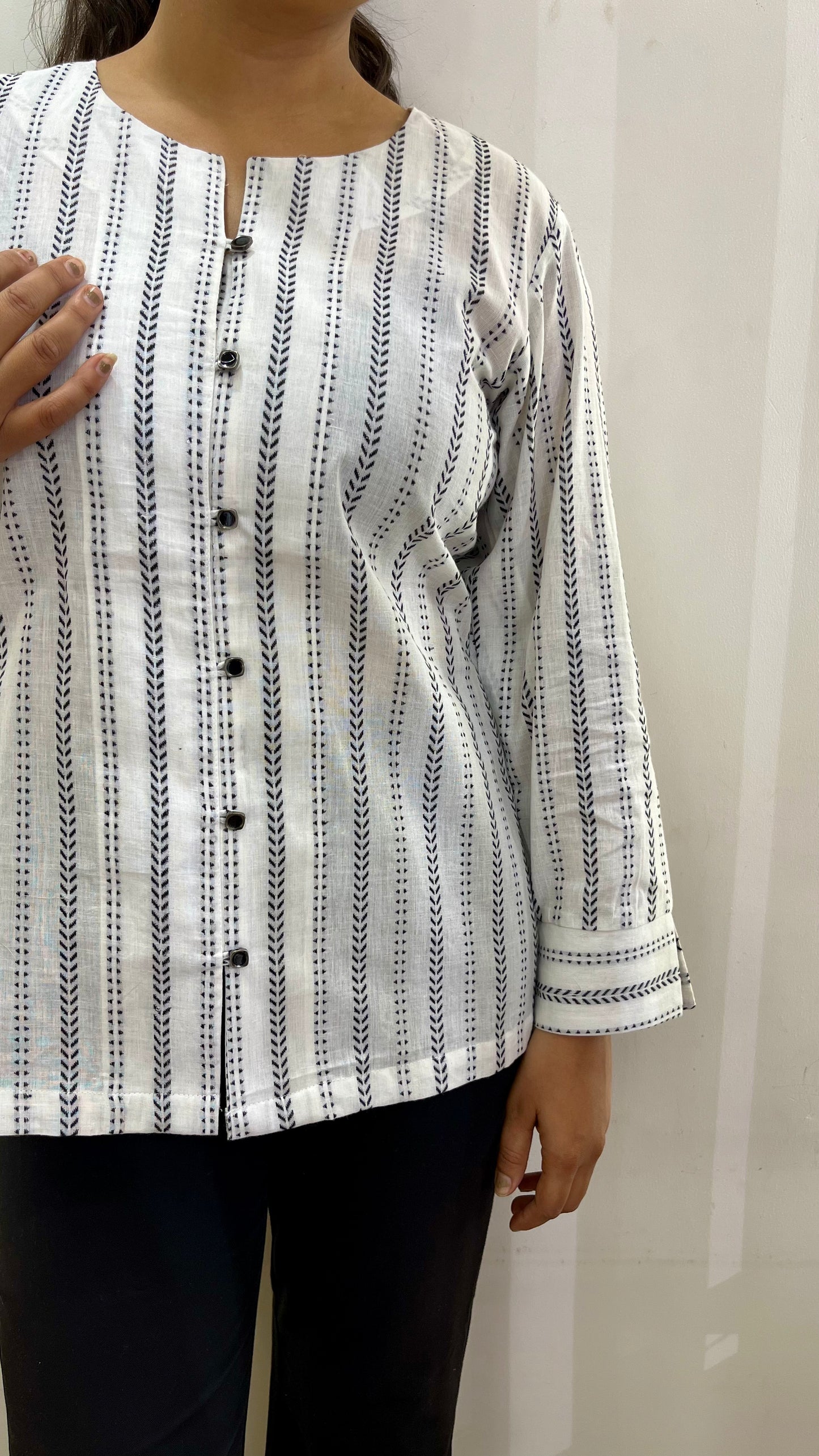 White Linen Office Shirt