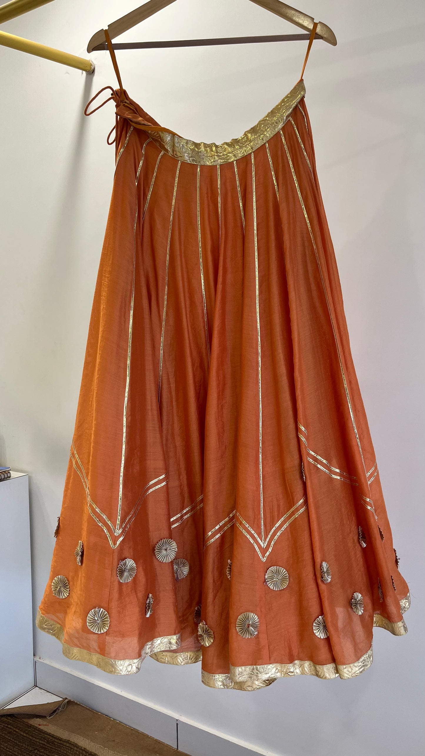 Orange Gota Lehenga