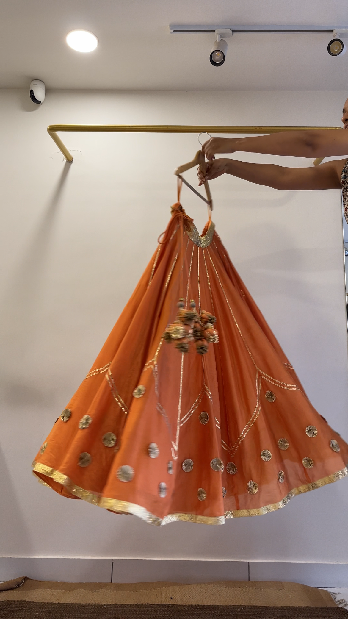 Orange Gota Lehenga