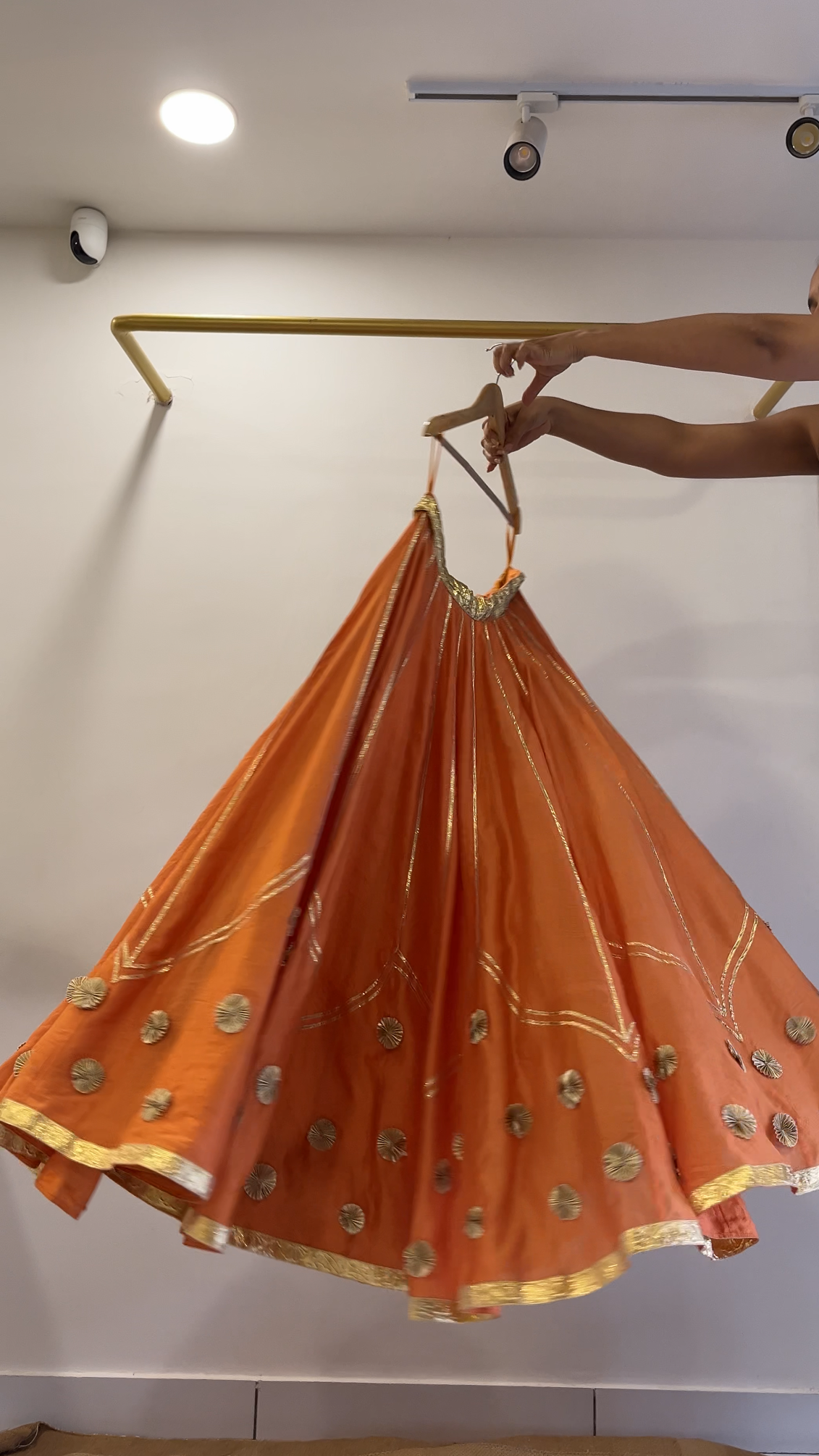 Orange Gota Lehenga