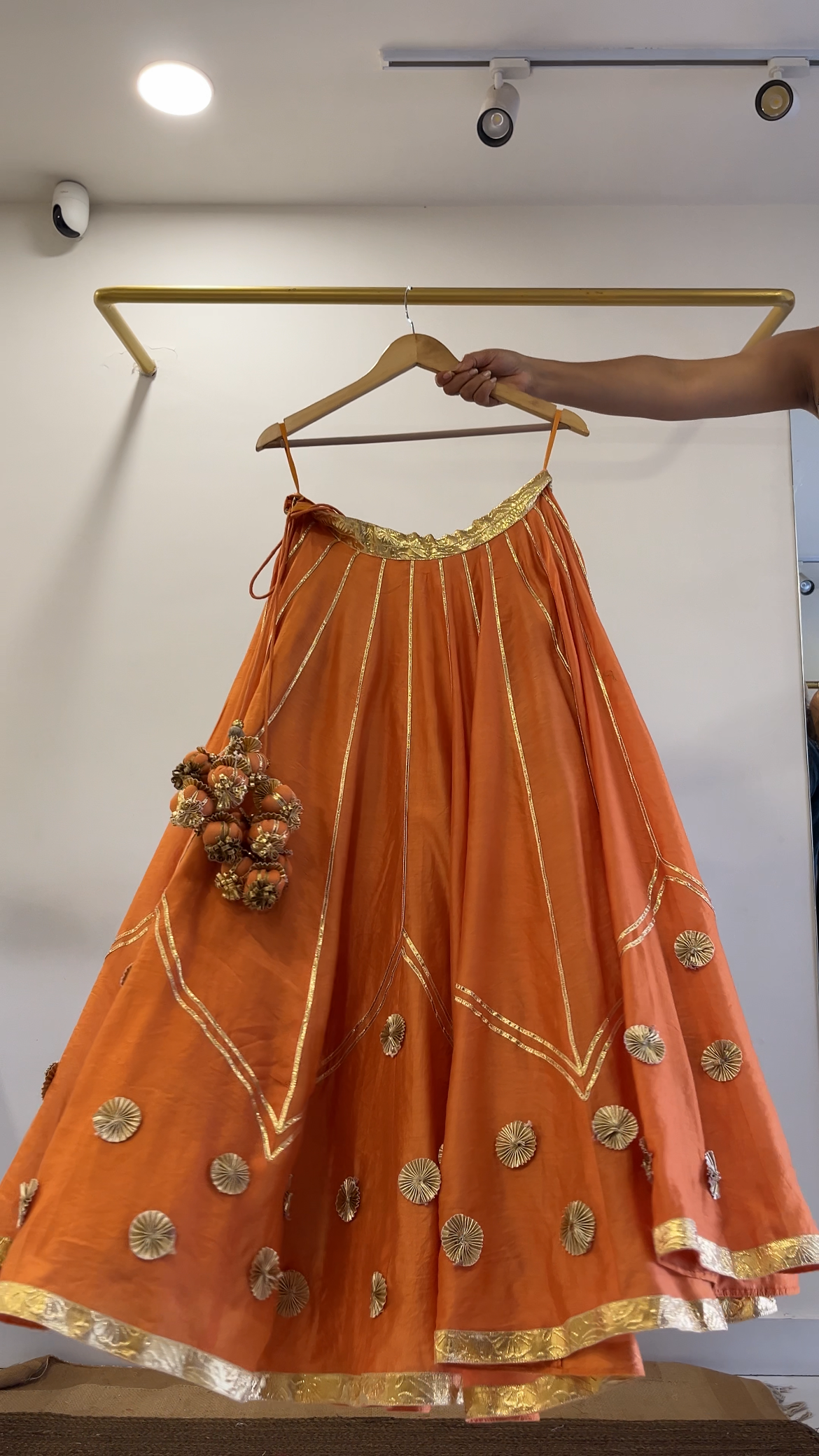 Orange Gota Lehenga