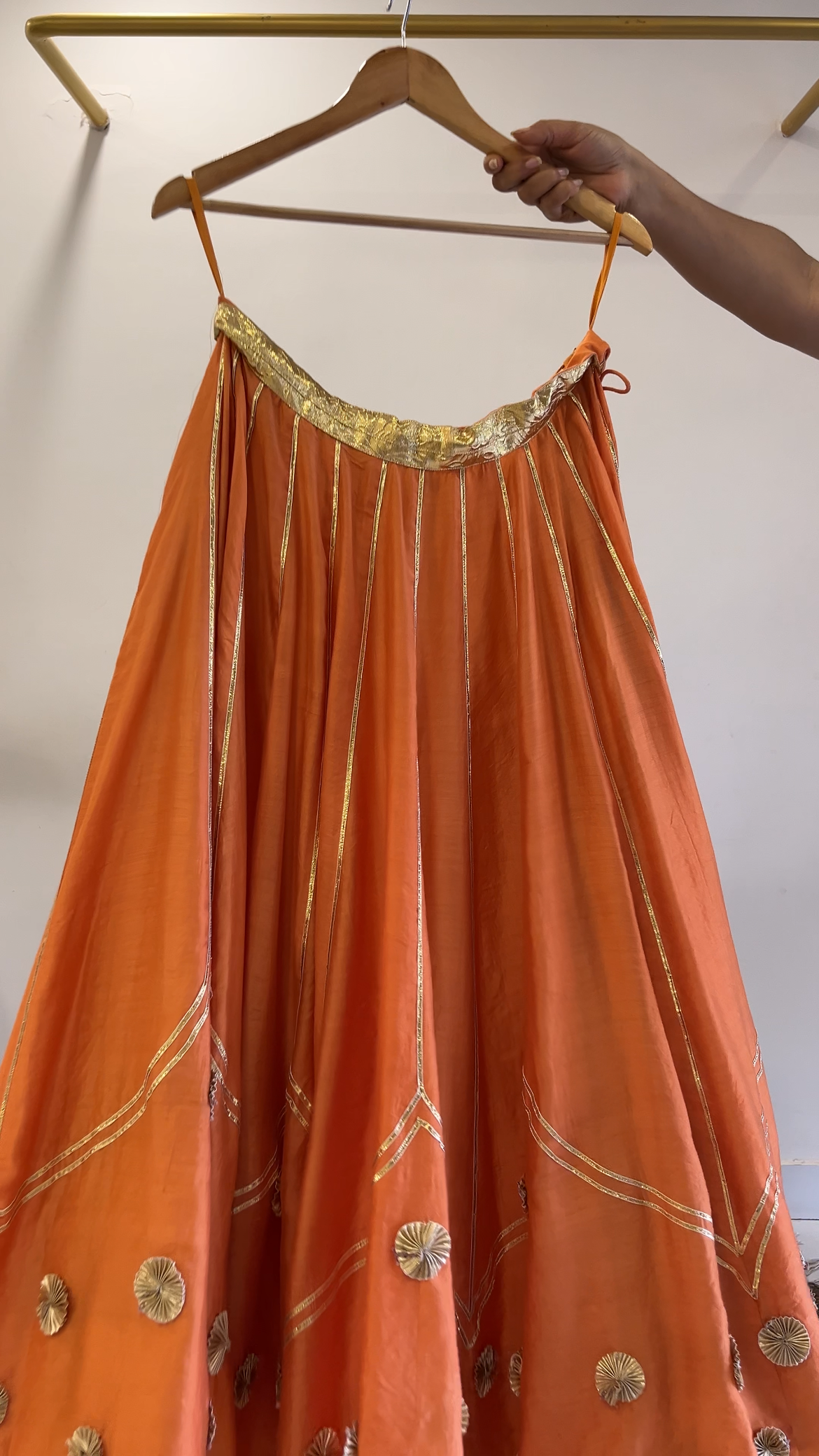 Orange Gota Lehenga