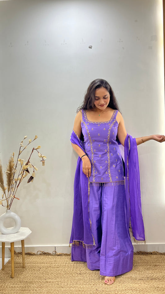 Lilac Sharara Set