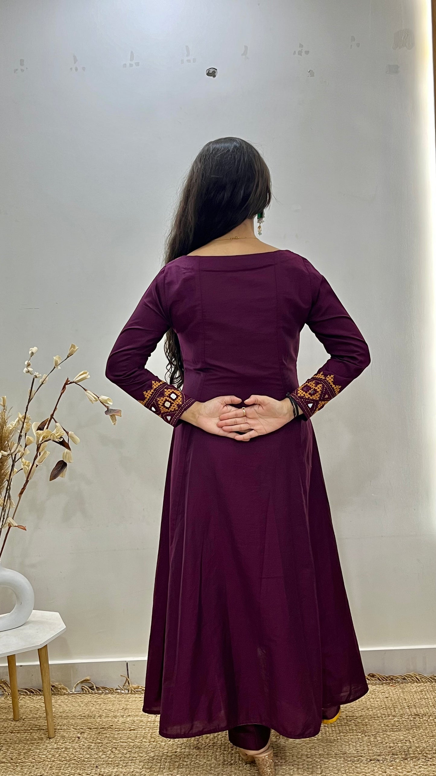 Gamthi Work Anarkali