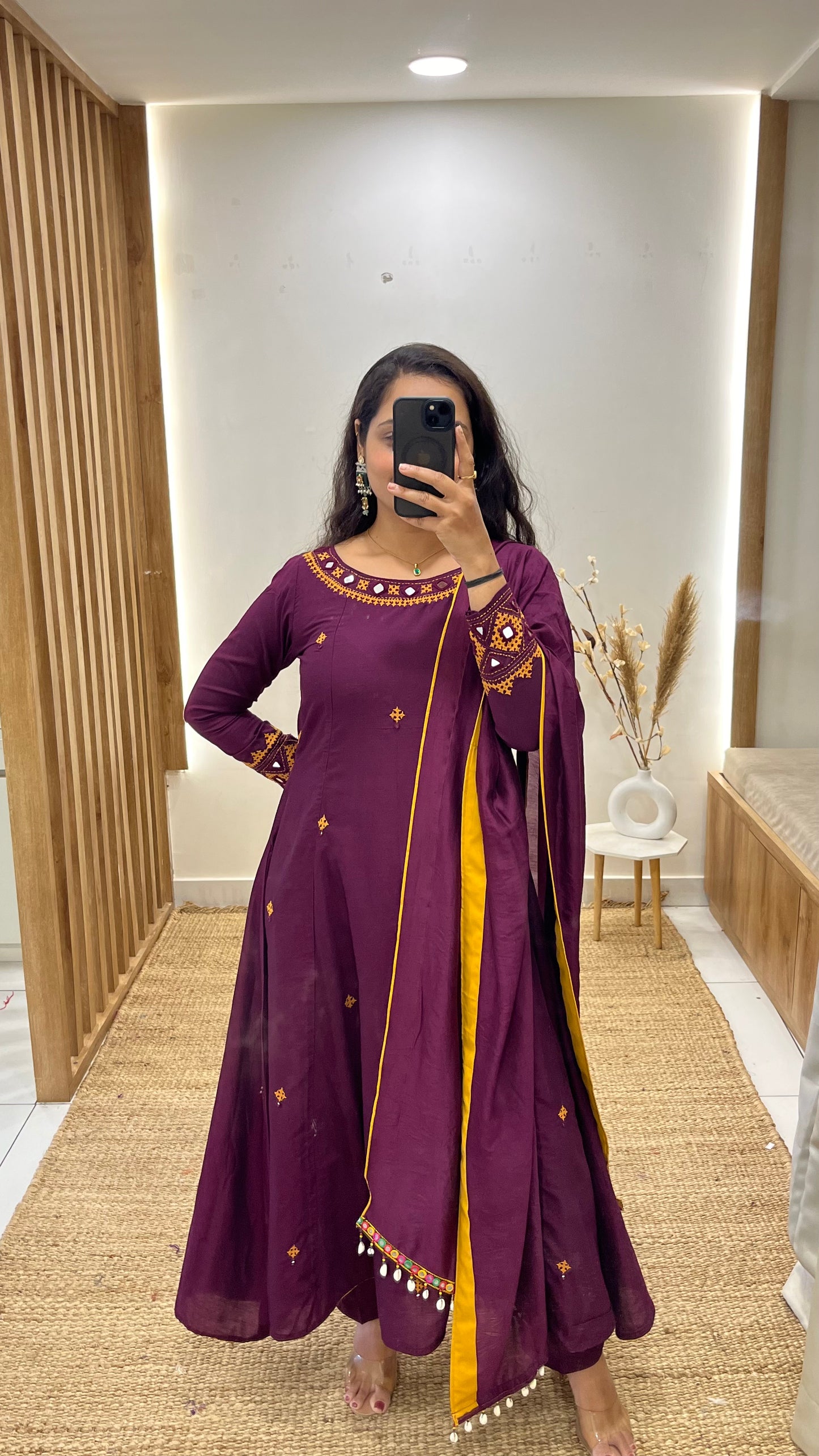 Gamthi Work Anarkali