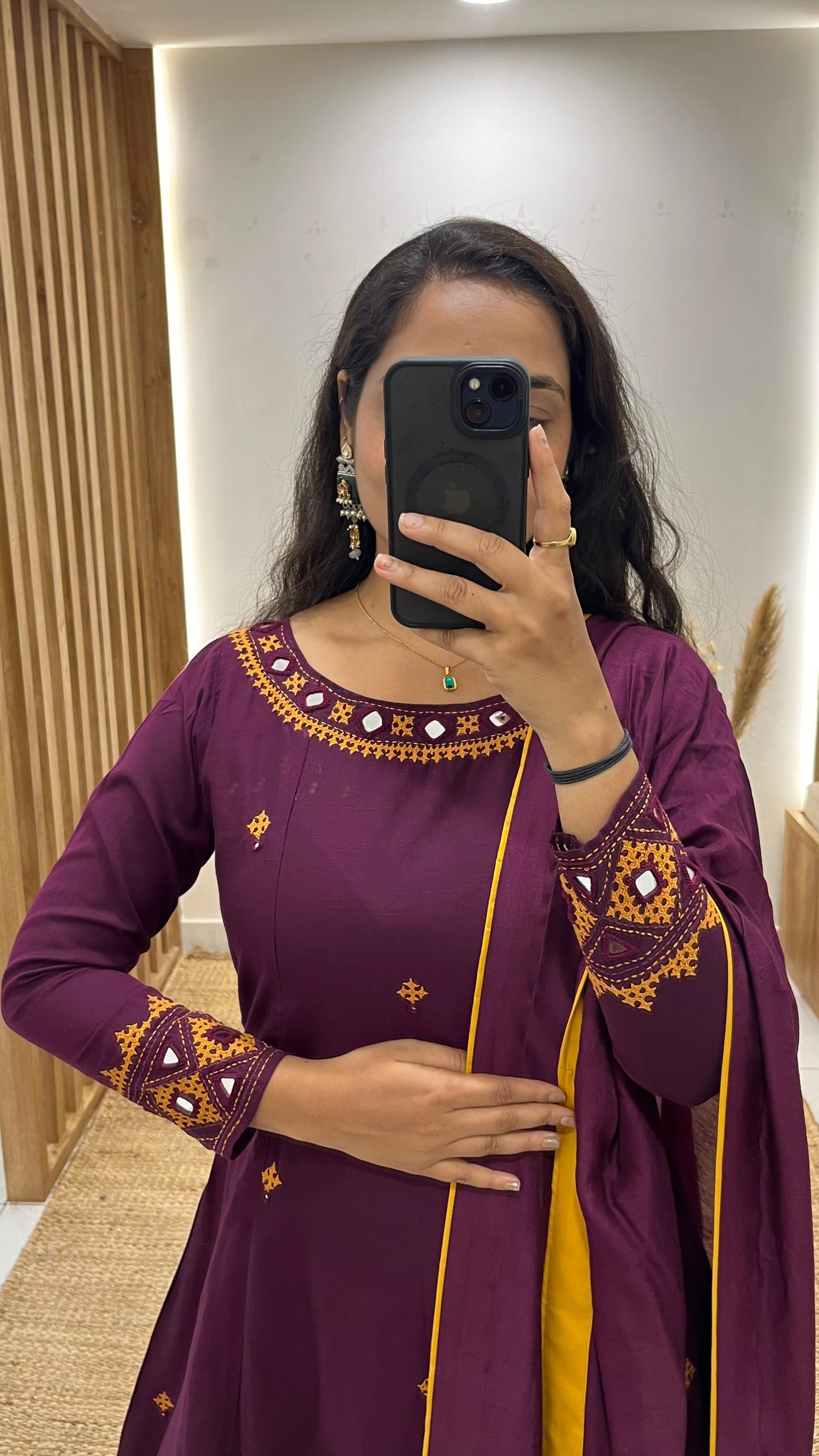 Gamthi Work Anarkali