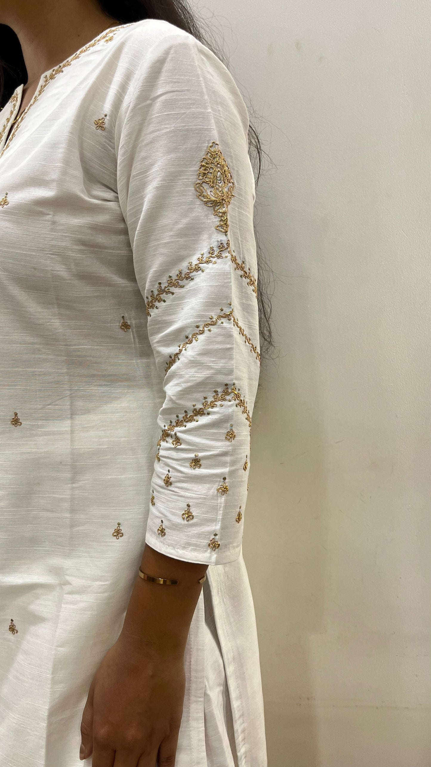 Off White & Pink Farsi Salwar Set