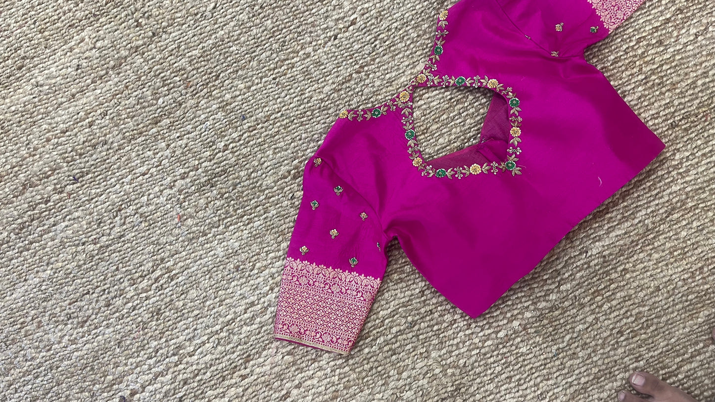 Pink Silk Blouse