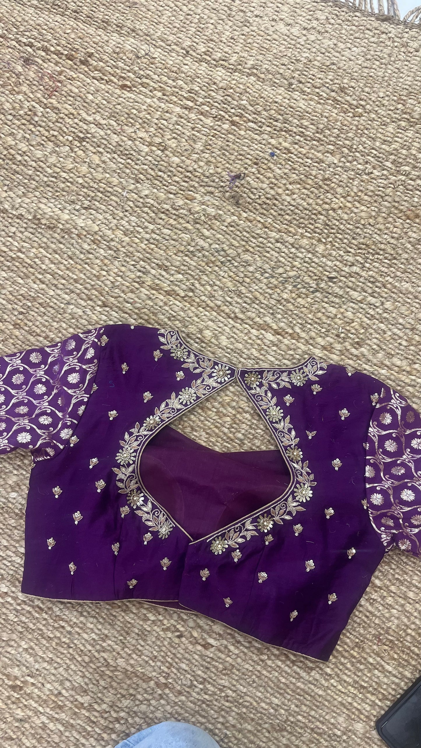 Purple Banarasi Blouse
