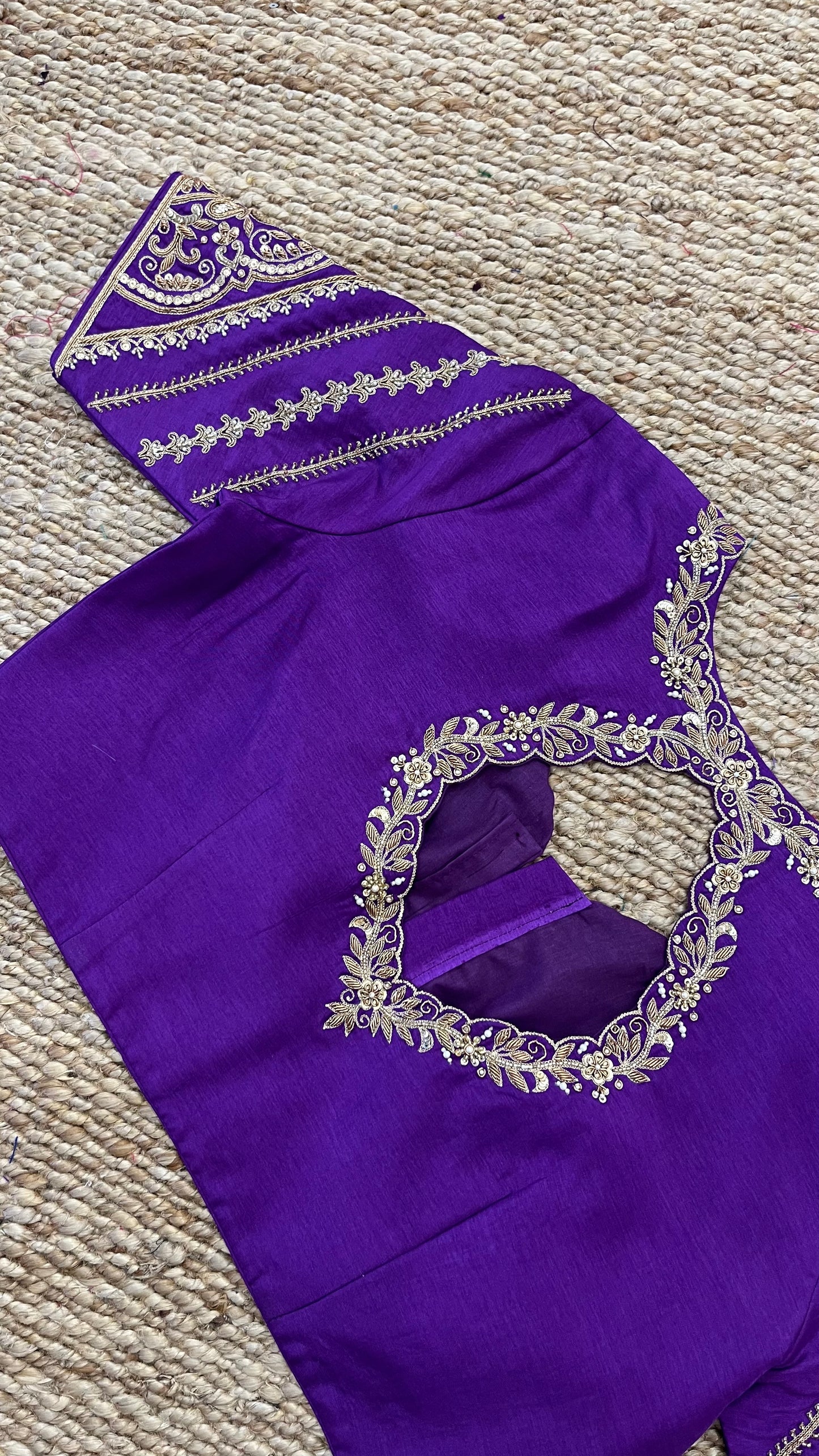 Purple designer Blouse