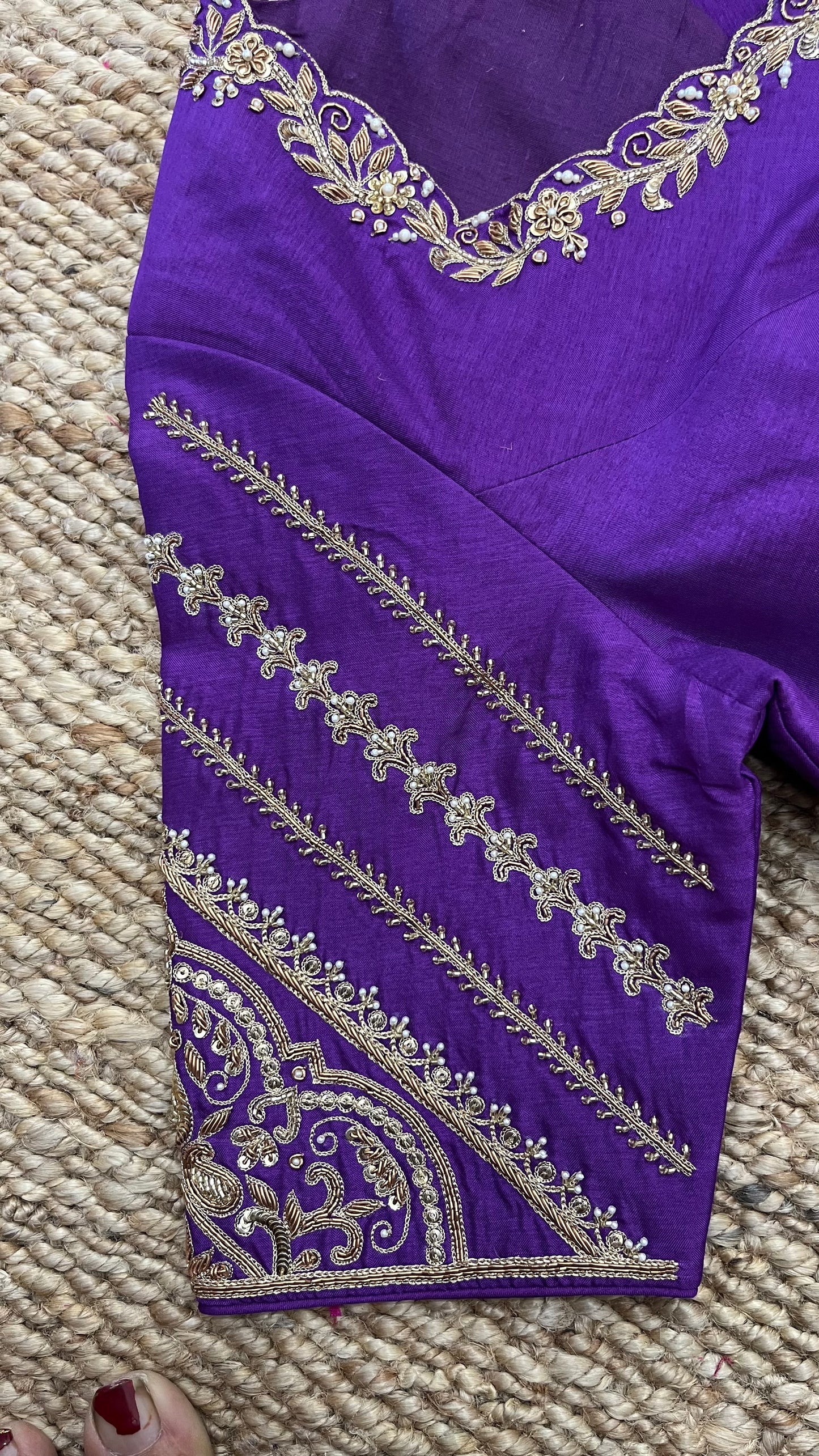 Purple designer Blouse