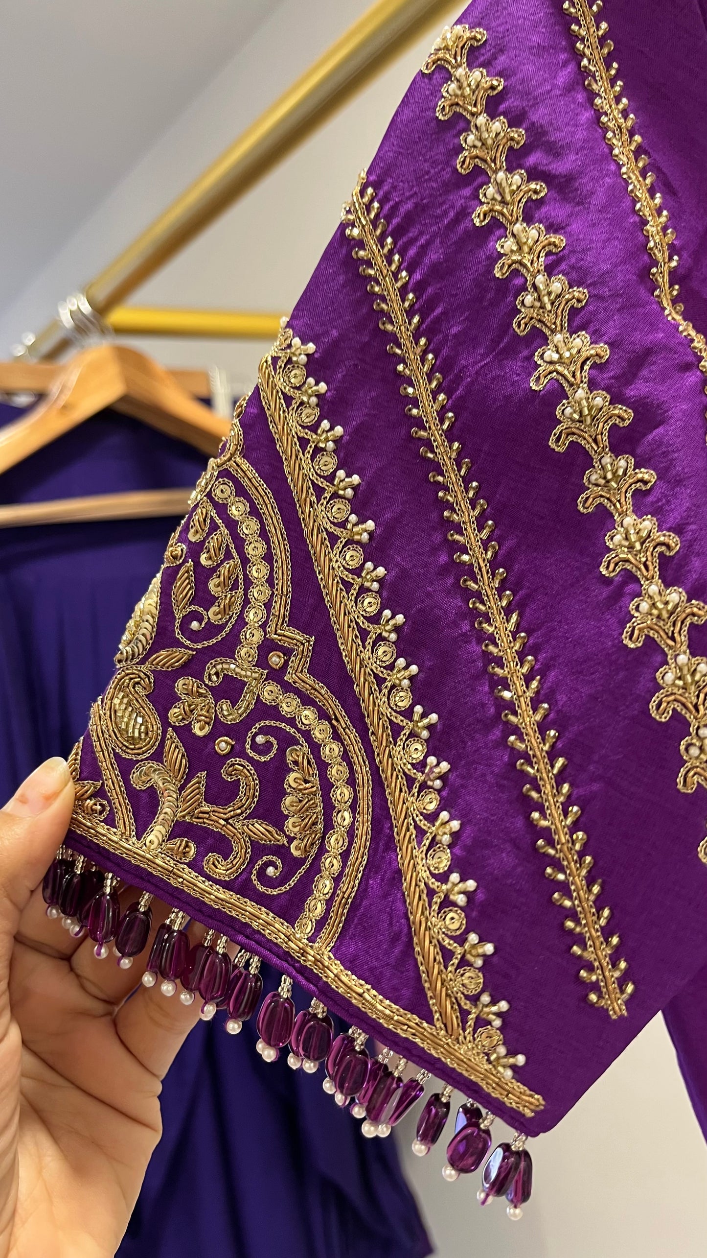 Purple designer Blouse