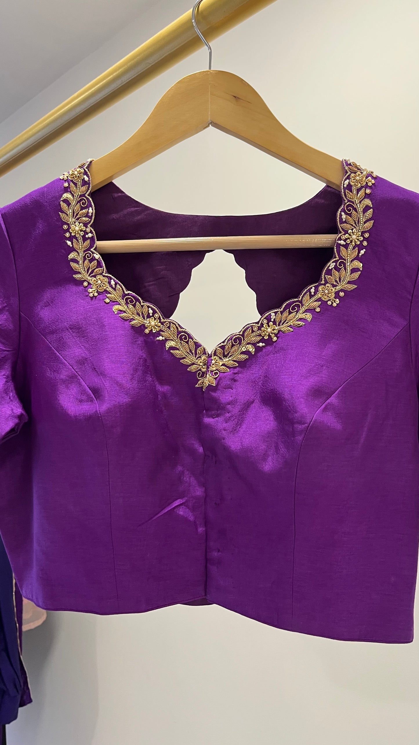 Purple designer Blouse