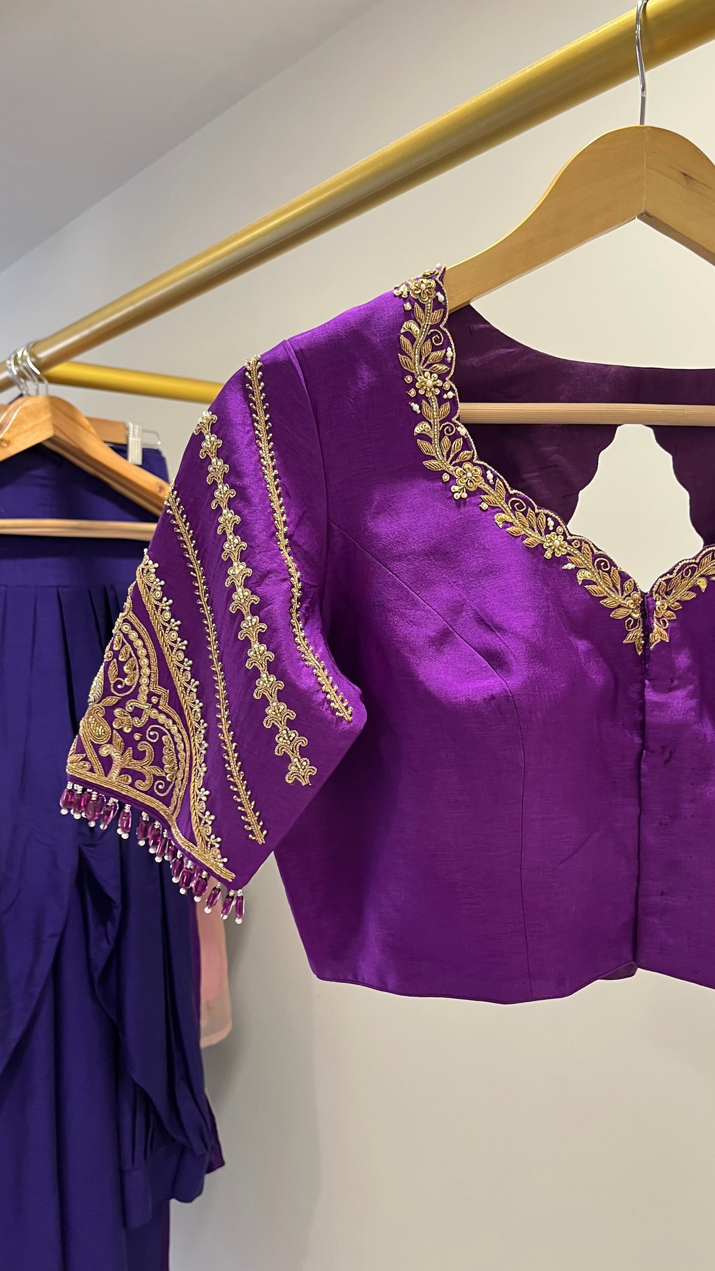 Purple designer Blouse