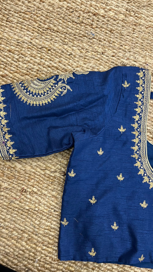 Blue Butti Blouse