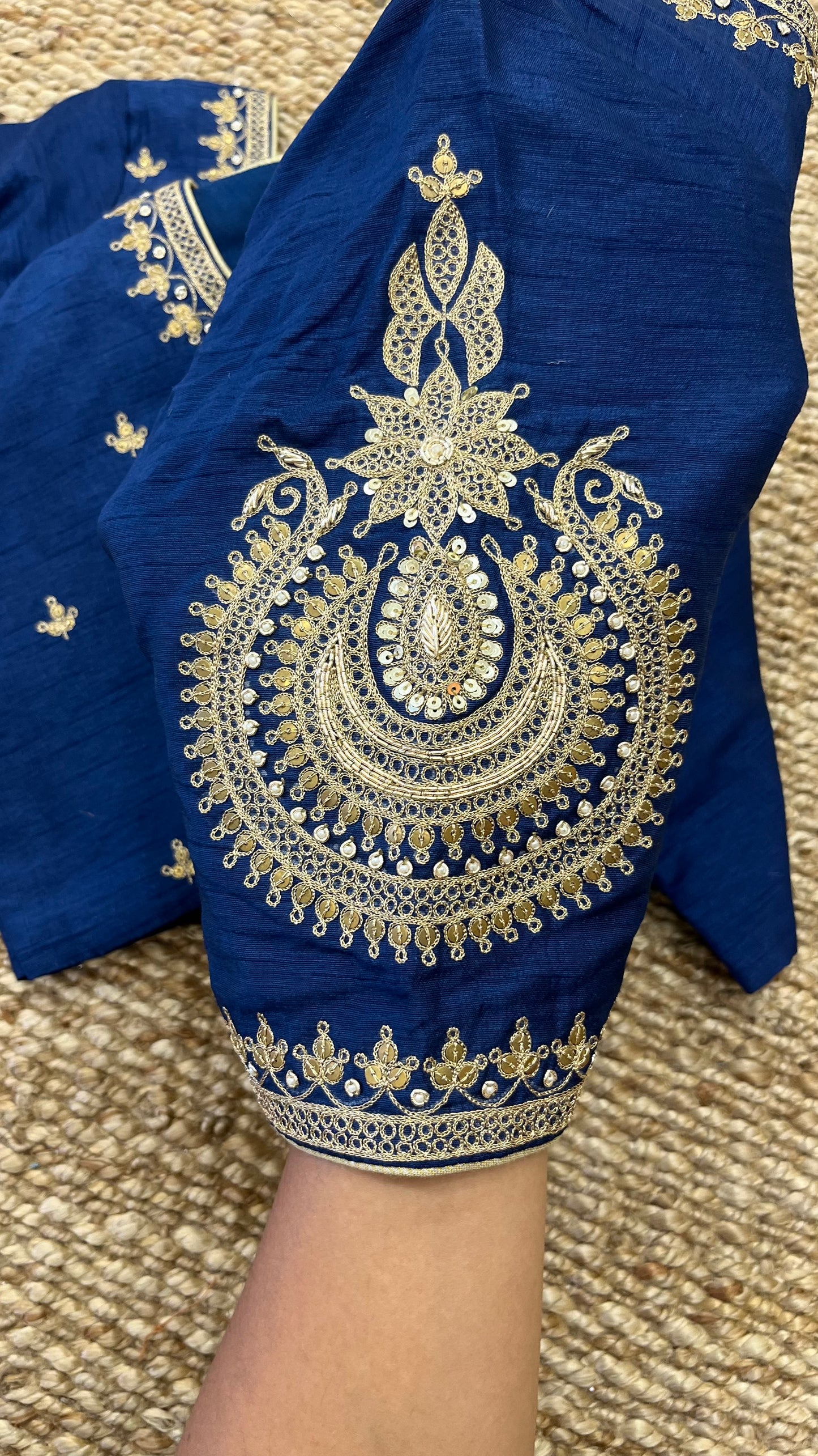 Blue Butti Blouse