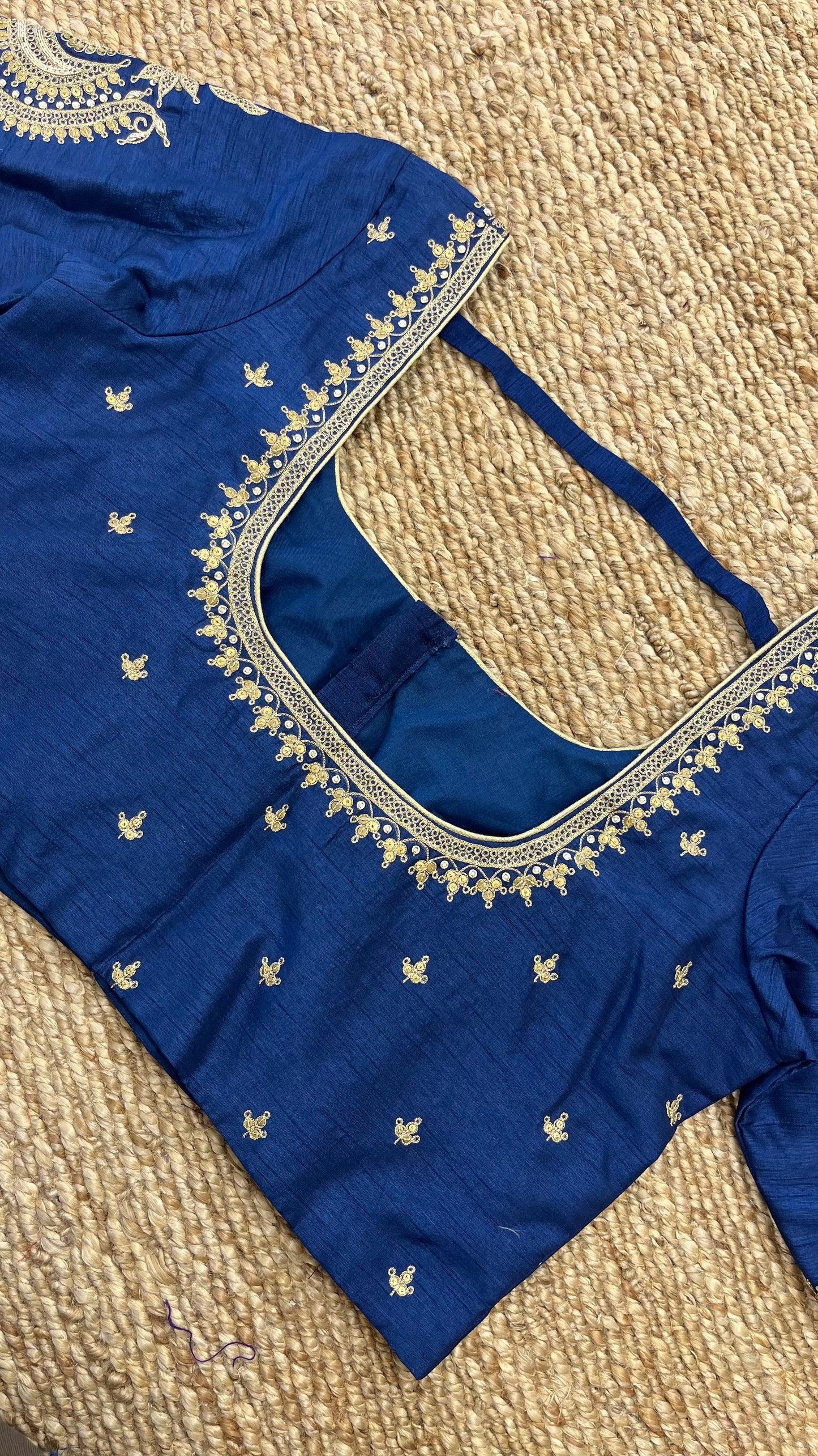 Blue Butti Blouse