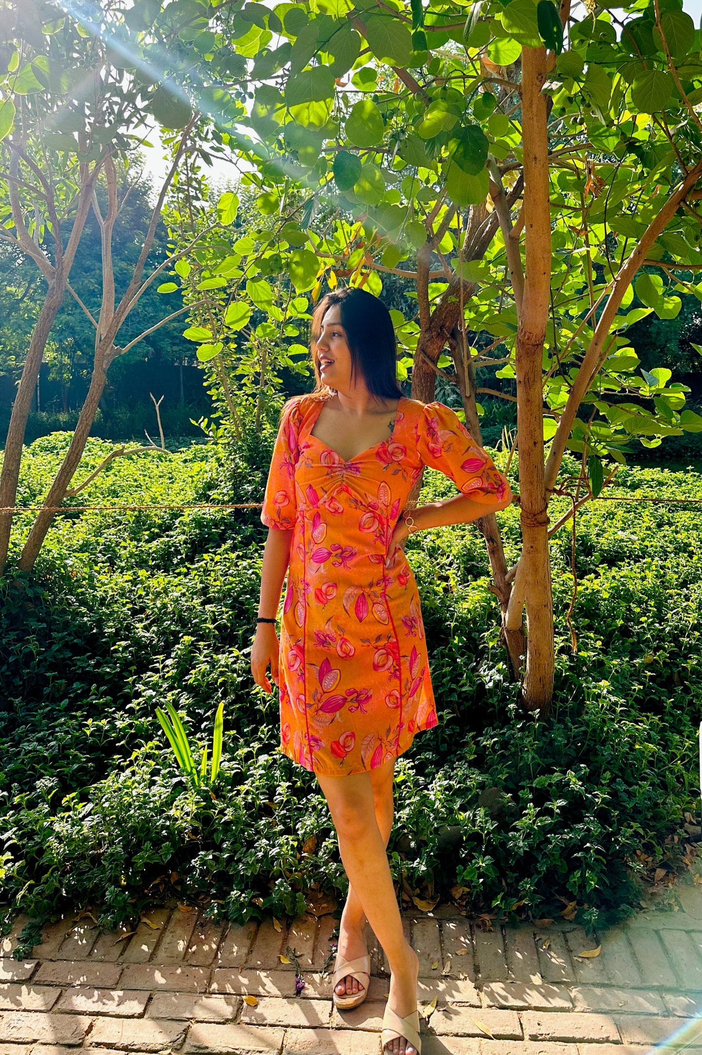 Lotus  Printed Dress