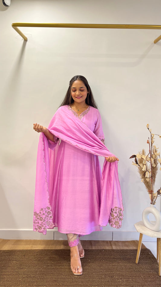 Rose Lavender Suit set