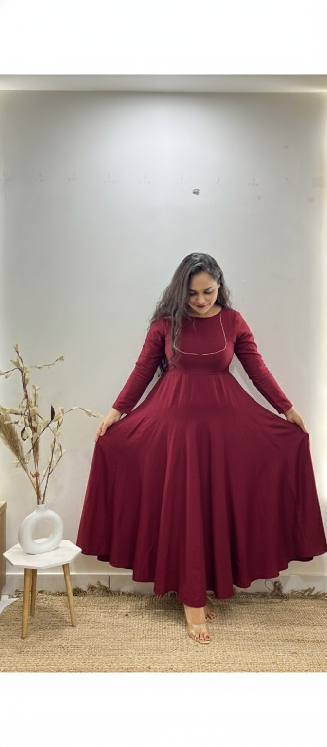 Red Anarkali