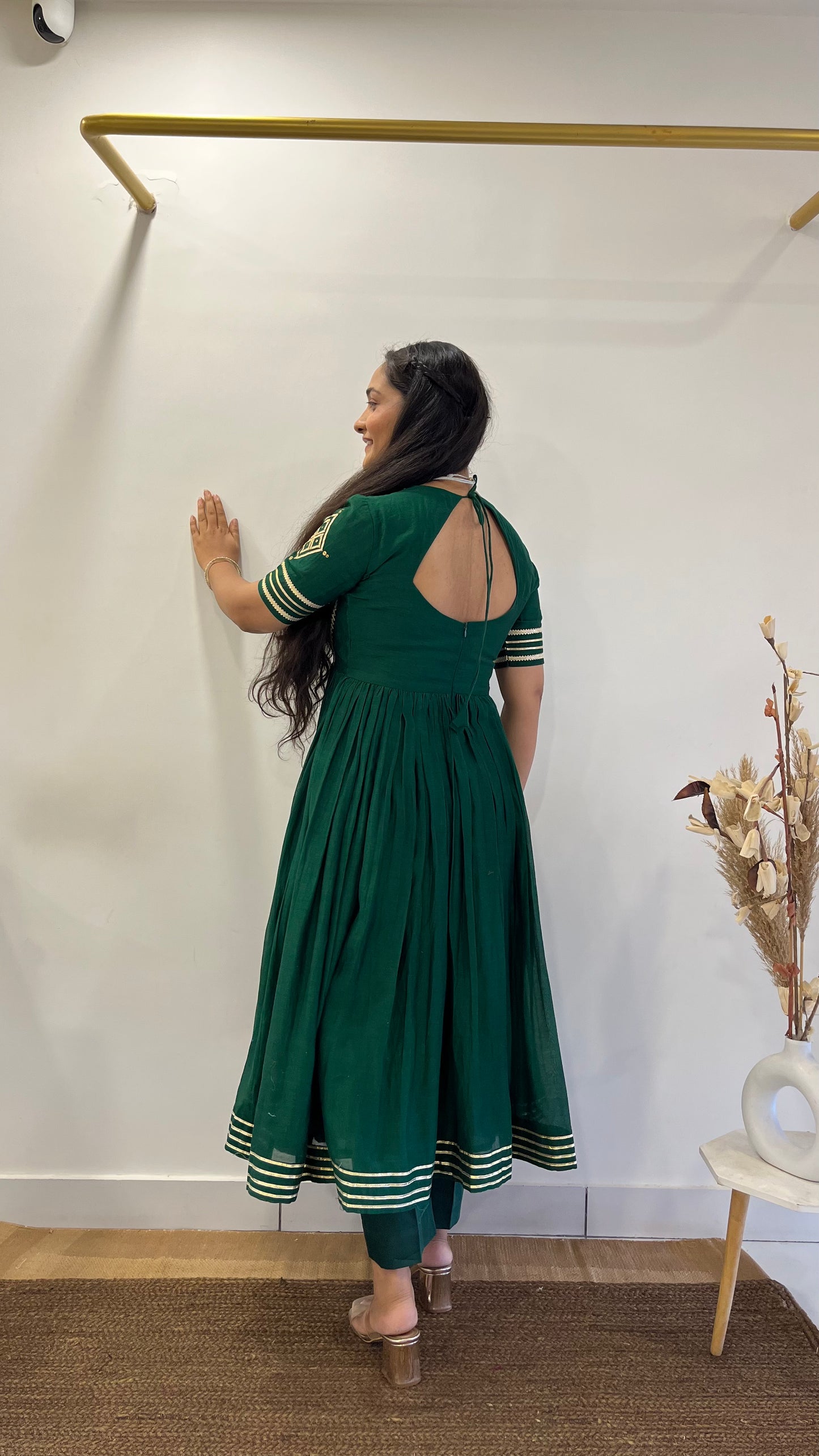 Green & Pink Aangi Anarkali