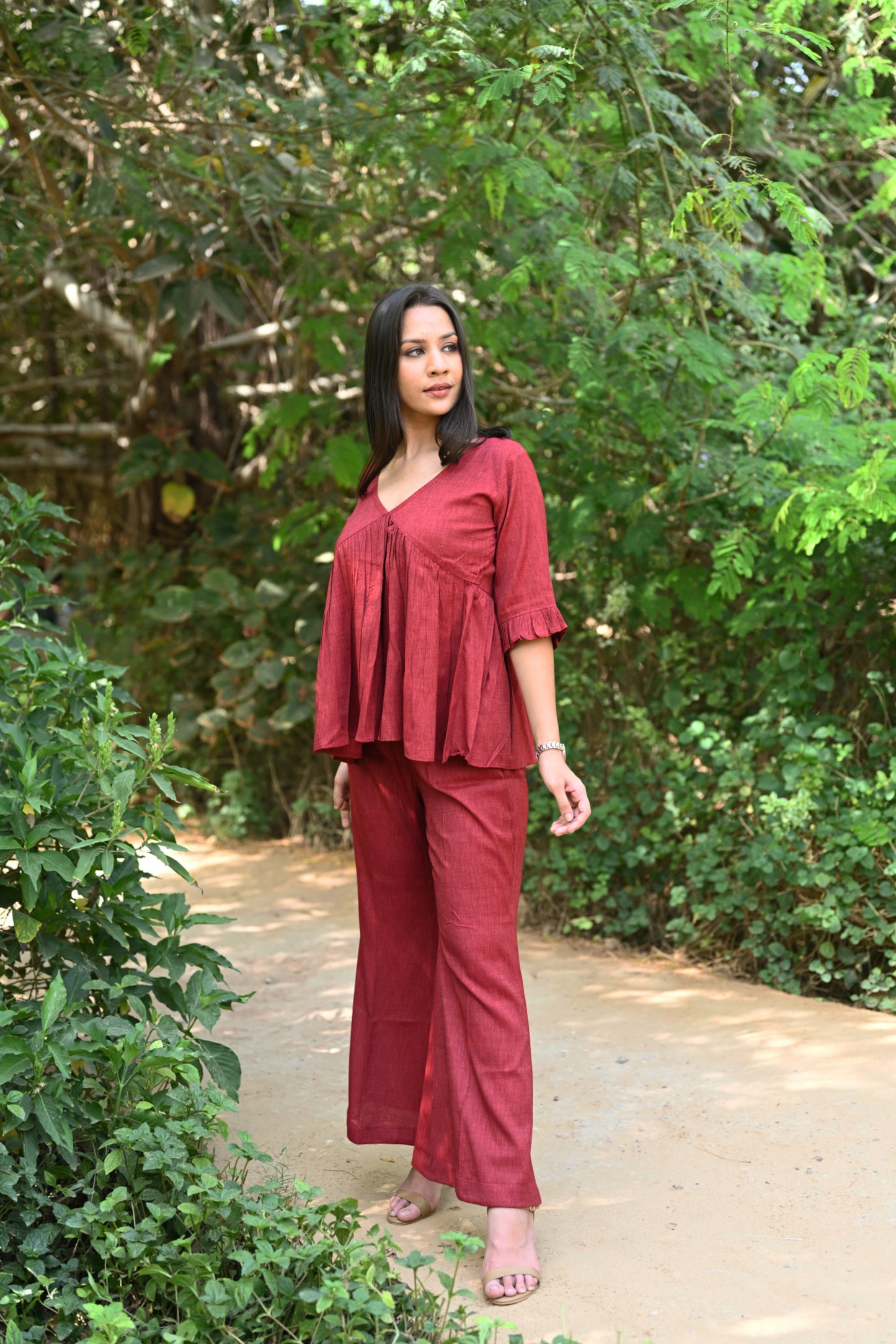 Maroon Paprika Co-Ord Set