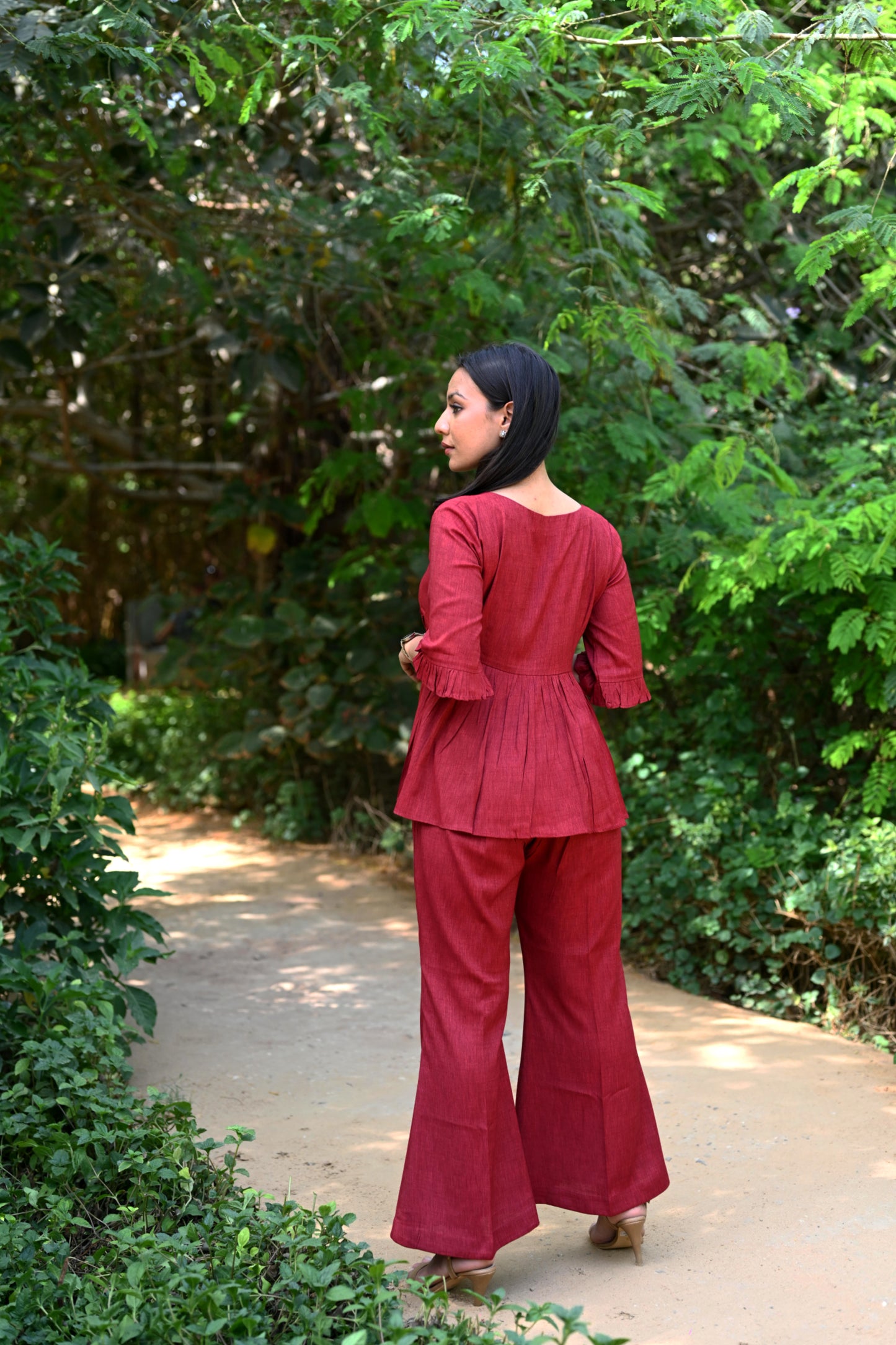 Maroon Paprika Co-Ord Set